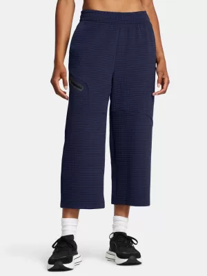 Дамски спортен панталон UNDER ARMOUR UNSTOPPABLE FLC GRID CROP 1386492-410 СИНЬО
