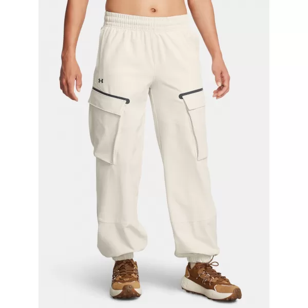  Дамски спортен панталон UNDER ARMOUR UNSTOPPABLE CARGO PANT 1386481-110 БЯЛО 