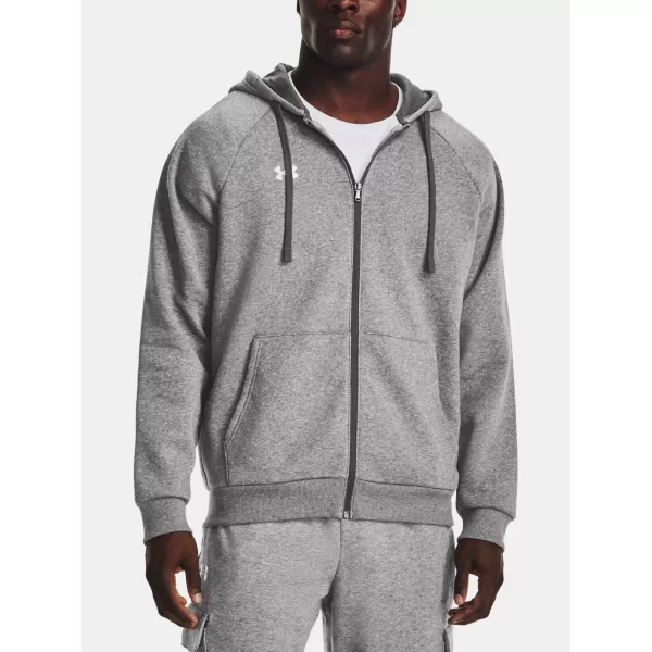  Мъжки суичър UNDER ARMOUR RIVAL FLEECE FZ HOODIE 1379767-025 СИВО 