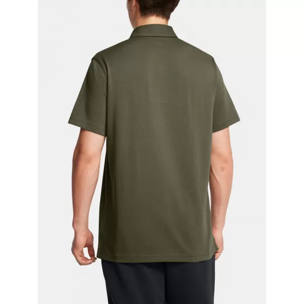  Мъжка тениска UNDER ARMOUR ICON POLO 1386608-390 ЗЕЛЕНО 