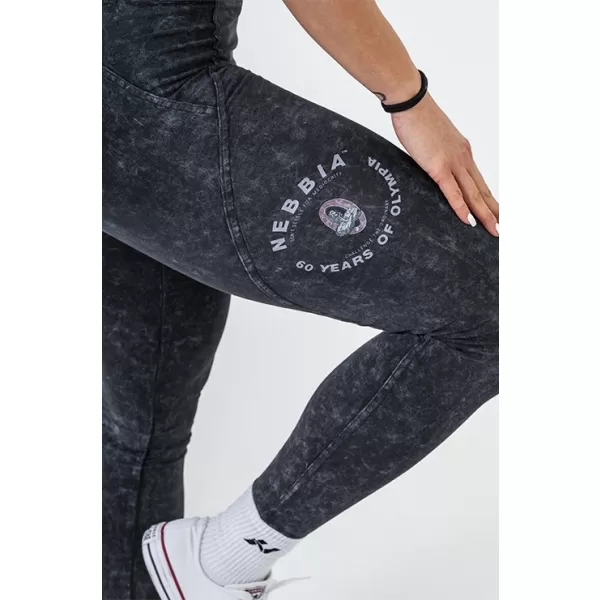  Изпрани клинове с висока талия GYM WARRIOR 776 BLACK Nebbia 