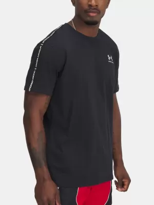 Мъжка тениска UNDER ARMOUR ICON HWT TEE TAPING 1390300-001 ЧЕРЕН