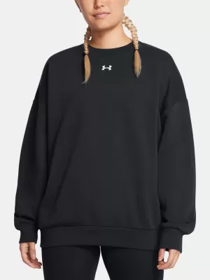 Дамски суичър UNDER ARMOUR RIVAL FLEECE OS CREW ЧЕРЕН