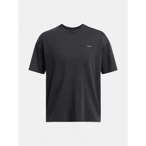  Мъжка тениска UNDER ARMOUR M HW OS LOGO WASH SS 1389147-001 ЧЕРЕН 