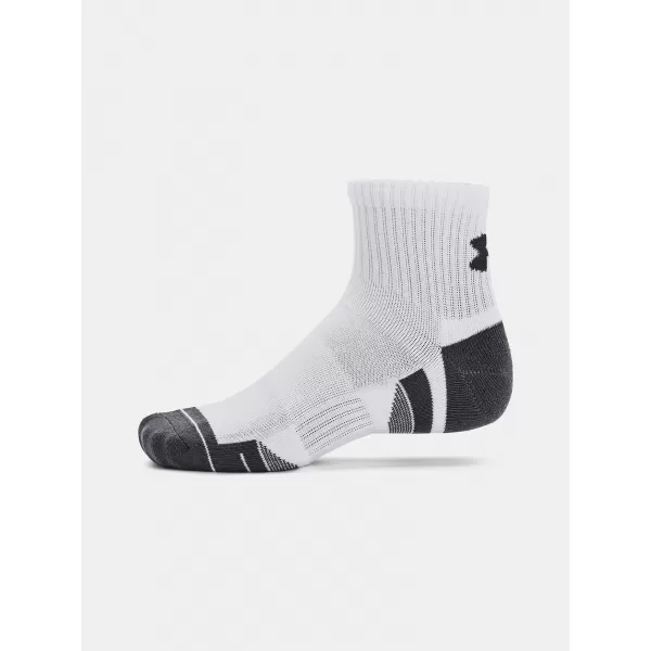  Чорапи UNDER ARMOUR PERFORMANCE COTTON 3P QTR 1379528-100 БЯЛО 