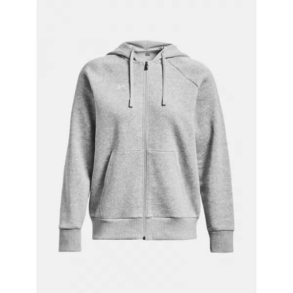  Дамски суичър UNDER ARMOUR RIVAL FLEECE FZ HOODIE 1379497-012 СИВО 