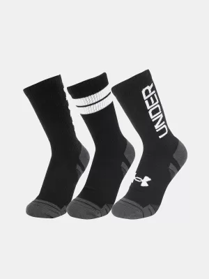 Чорапи UNDER ARMOUR PERF TECH NOV CREW (3 PÁRY) 1379515-002 ЧЕРЕН
