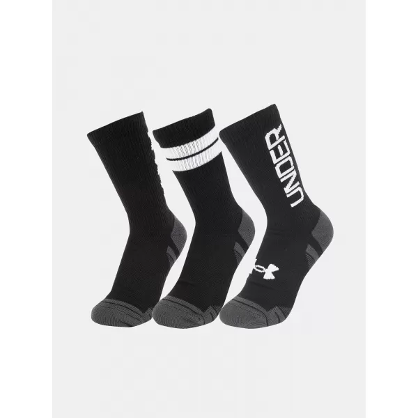  Чорапи UNDER ARMOUR PERF TECH NOV CREW (3 PÁRY) 1379515-002 ЧЕРЕН 