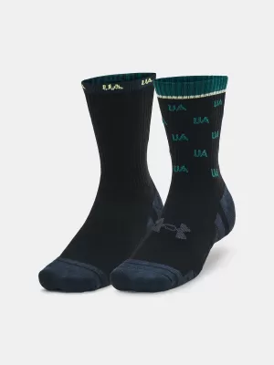 Чорапи UNDER ARMOUR PERF COTTON NOV MID (2 PÁRY) 1379534-002 ЧЕРЕН