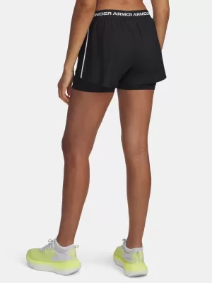 Дамски шорти UNDER ARMOUR TECH PLAY UP 2IN1 SHORTS 1389895-001 ЧЕРЕН