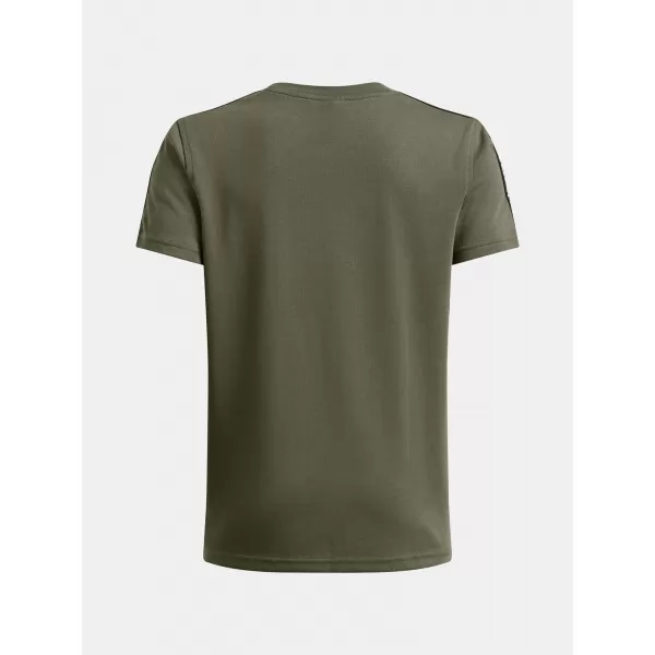  Момчешка тениска UNDER ARMOUR B ICON TAPED SS 6001583-390 ЗЕЛЕНО 