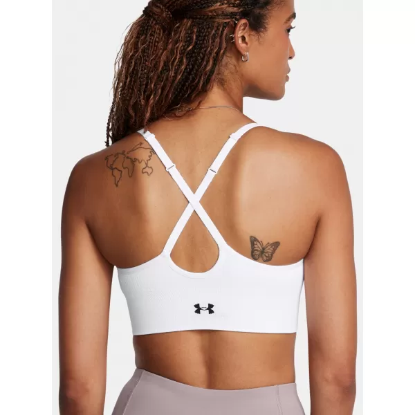  Дамски сутиен UNDER ARMOUR VANISH SEAMLESS LOW BRA 1384417-100 БЯЛО 