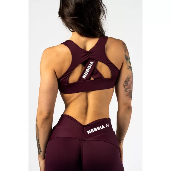  Спортен сутиен STRONG BEAUTY 424 ТЪМНО ЧЕРВЕН Nebbia 