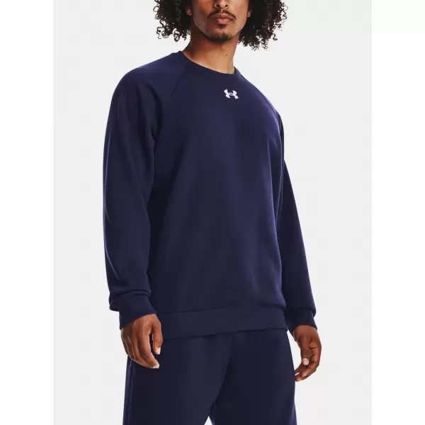  Мъжки суичър UNDER ARMOUR RIVAL FLEECE CREW 1379755-410 СИНЬО 