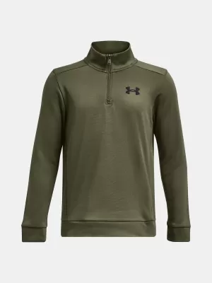 Суичър за момче UNDER ARMOUR ARMOUR FLEECE 1/4 ZIP 1373559-390 ЗЕЛЕНО