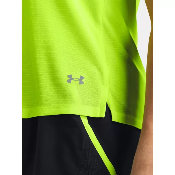  Дамска тениска UNDER ARMOUR LAUNCH SHORTSLEEVE 1382434-731 ЗЕЛЕНО 