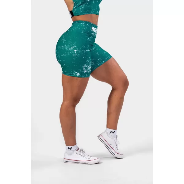  HAMMIES 615 GREEN Къси панталони Nebbia с висока талия 5 инча 