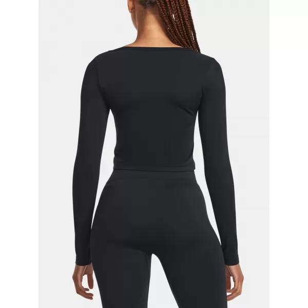  Дамска тениска UNDER ARMOUR TRAIN SEAMLESS LS 1379150-001 ЧЕРЕН 
