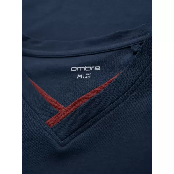  Риза OMBRE OM-TSCT-0198 ТЪМНО СИНЬО 