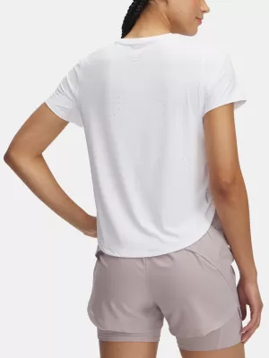 Дамска тениска UNDER ARMOUR LAUNCH ELITE SHORTSLEEVE 1389564-100 БЯЛО