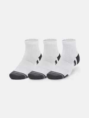 Чорапи UNDER ARMOUR PERFORMANCE COTTON 3P QTR 1379528-100 БЯЛО