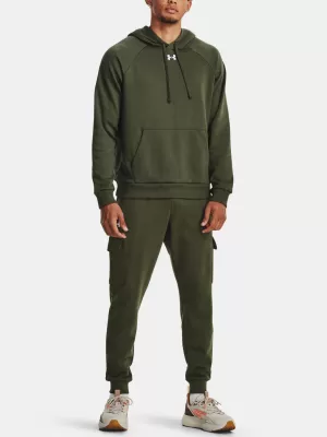 Мъжки суичър UNDER ARMOUR RIVAL FLEECE HOODIE 1379757-390 ЗЕЛЕНО