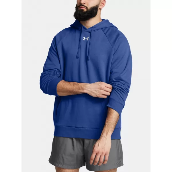  Мъжки суичър UNDER ARMOUR RIVAL FLEECE HOODIE 1379757-432 СИНЬО 