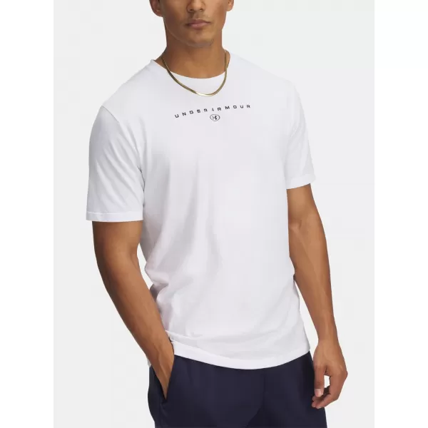  Мъжка тениска UNDER ARMOUR M STACKED LOGO SS 6000211-100 БЯЛО 