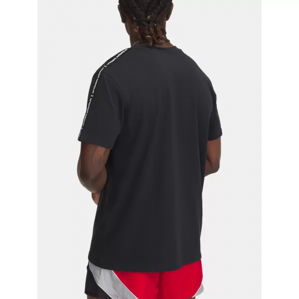  Мъжка тениска UNDER ARMOUR ICON HWT TEE TAPING 1390300-001 ЧЕРЕН 