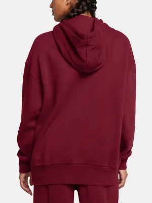 Дамски суичър UNDER ARMOUR ICON FLEECE OS HOODIE 1379495-625 ЧЕРВЕНО