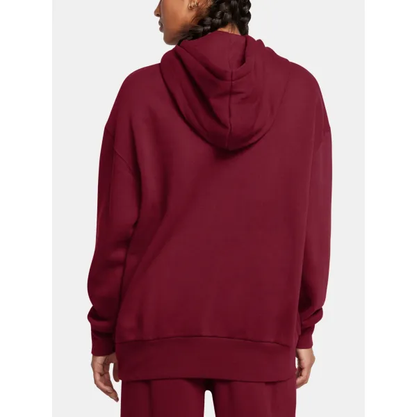  Дамски суичър UNDER ARMOUR ICON FLEECE OS HOODIE 1379495-625 ЧЕРВЕНО 