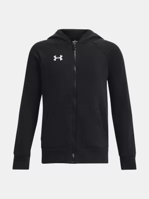 Суичър за момче UNDER ARMOUR RIVAL FLEECE FZ HOODIE 1379794-001 ЧЕРЕН