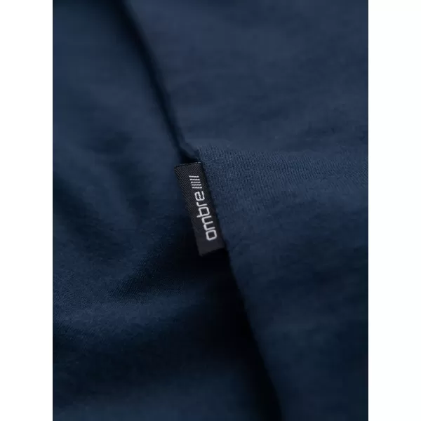  Риза OMBRE OM-TSBS-0236 ТЪМНО СИНЬО 