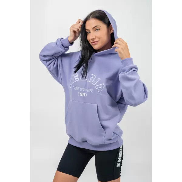  Oversize суичър GYM RAT 256 СВЕТЛО ЛИЛАВ Nebbia 