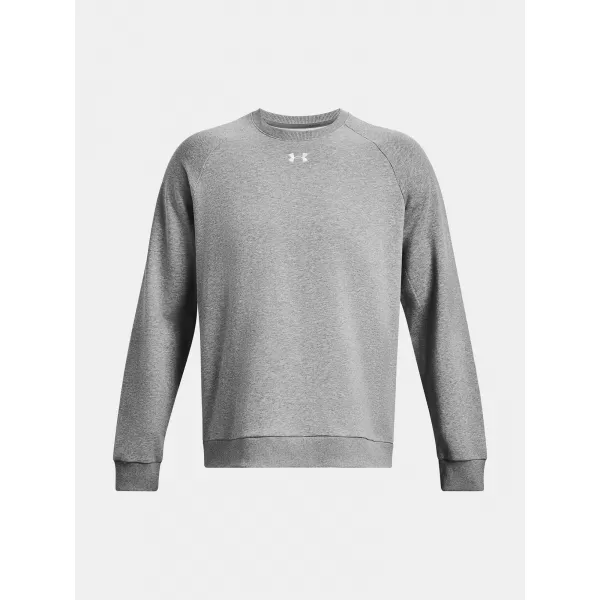  Мъжки суичър UNDER ARMOUR RIVAL FLEECE CREW 1379755-025 СИВО 