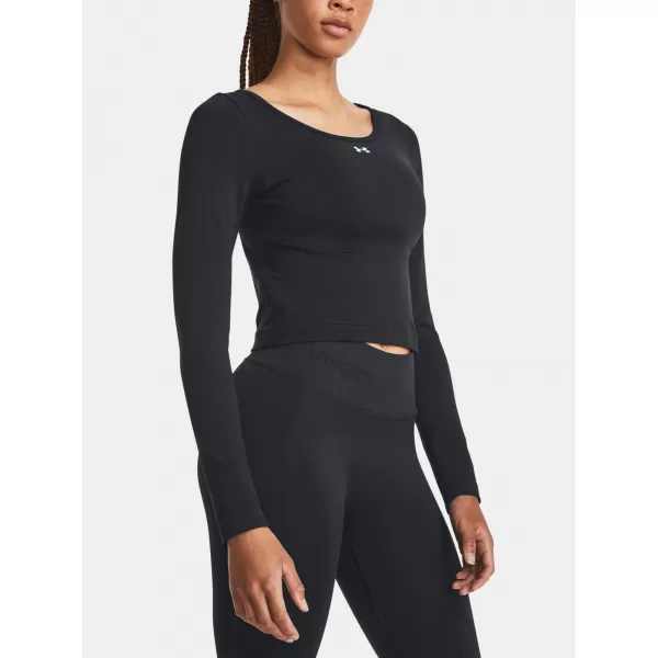  Дамска тениска UNDER ARMOUR TRAIN SEAMLESS LS 1379150-001 ЧЕРЕН 