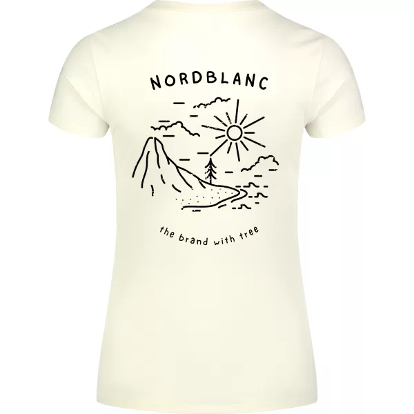  Дамска тениска NORDBLANC INTERSECT NBSLT8179 КРЕМАВО БЯЛО 