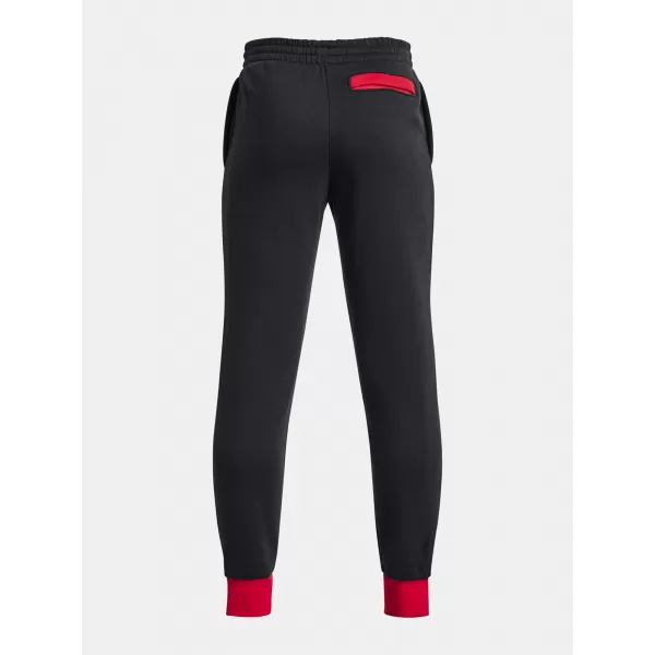  Спортни панталони за момчета UNDER ARMOUR RIVAL FLEECE SCRIPT JGRS 1379789-001 ЧЕРЕН 