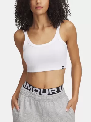 Дамски потник UNDER ARMOUR RIVAL RIB BABY TANK 6000265-100 БЯЛО