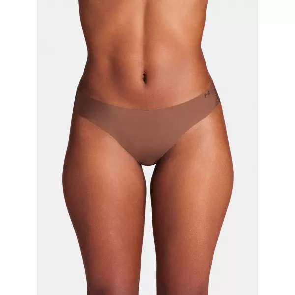  Дамски прашки UNDER ARMOUR PURE STRETCH NS THONG 1383893-625 КАФЯВО 