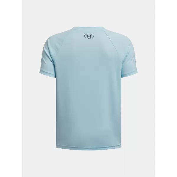  Момчешка тениска UNDER ARMOUR TECH SPLIT WORDMARK SS 1383010-494 СИНЬО 