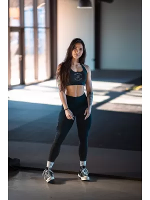 Изпрани клинове с висока талия GYM WARRIOR 776 BLACK Nebbia