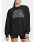 Дамски суичър UNDER ARMOUR ICON HWT TERRY OS CREW 1386493-001 ЧЕРЕН