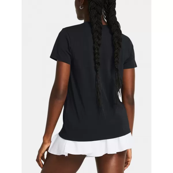  Дамска тениска UNDER ARMOUR CAMPUS CORE SS 1383648-001 ЧЕРЕН 