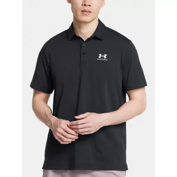  Мъжка тениска UNDER ARMOUR ICON POLO 1386608-001 ЧЕРЕН 