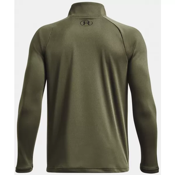  Момчешка тениска UNDER ARMOUR TECH 2.0 1/2 ZIP 1363286-390 ЗЕЛЕНО 