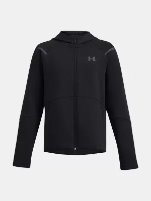 Суичър за момче UNDER ARMOUR B UNSTOPPABLE FLC FZ 1386687-001 ЧЕРЕН