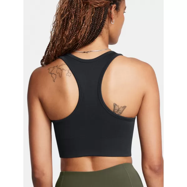  Дамски сутиен UNDER ARMOUR VANISH SEAMLESS MID BRA 1384419-001 ЧЕРЕН 