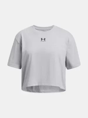 Тениска за момиче UNDER ARMOUR RIVAL SS 1389755-011 СИВО