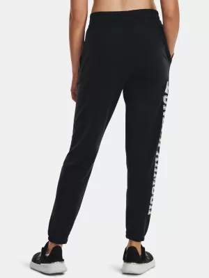 Дамски спортен панталон UNDER ARMOUR RIVAL TERRY GRAPHIC JOGR 1379437-001 ЧЕРЕН